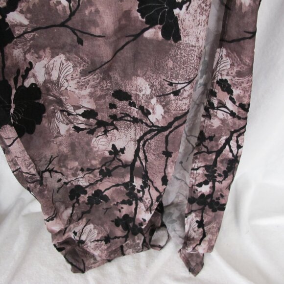 NWT - PrettyLittleThing Brown Floral Side Slit Skirt - Picture 9 of 14